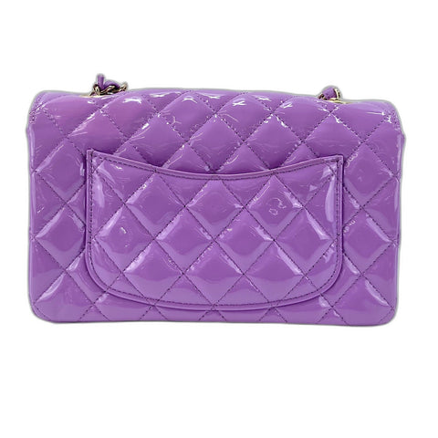 CHANEL Mini matrasse Shoulder Bag enamel purple WS32610