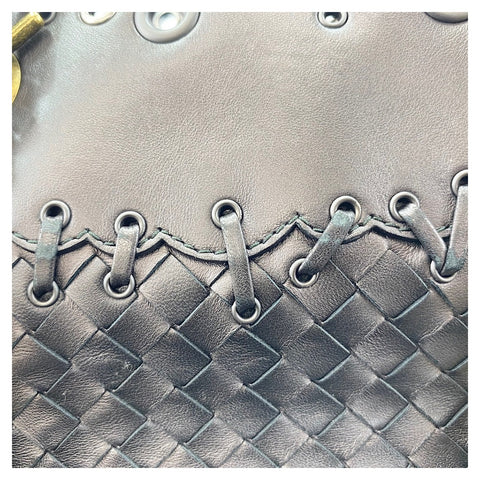 BOTTEGAVENETA INTRECCIATO Shoulder Bag leather purple WS32611