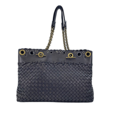 BOTTEGAVENETA INTRECCIATO Shoulder Bag leather purple WS32611