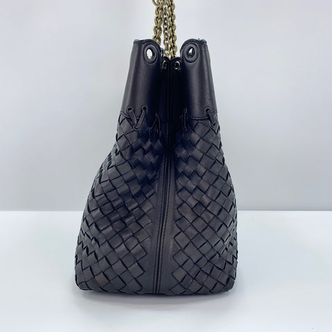 BOTTEGAVENETA INTRECCIATO Shoulder Bag leather purple WS32611