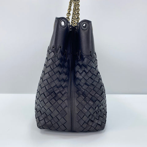 BOTTEGAVENETA INTRECCIATO Shoulder Bag leather purple WS32611