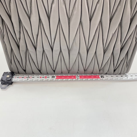 Miu Miu Materasse 2WAY Handbag leather gray WS32613