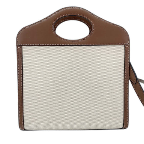 BURBERRY Mini Pocket Bag (2-Way) Handbag canvas Brown WS32614