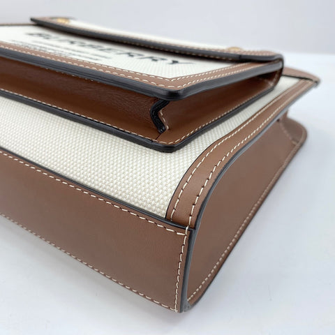 BURBERRY Mini Pocket Bag (2-Way) Handbag canvas Brown WS32614