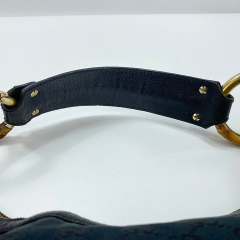 GUCCI Bamboo Shoulder Bag black WS32615