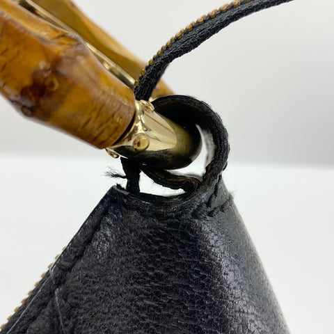 GUCCI Bamboo Shoulder Bag black WS32615