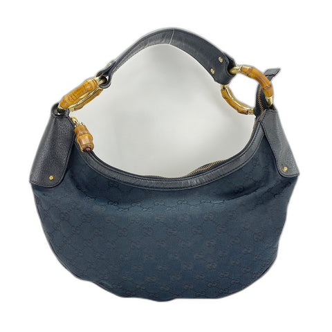 GUCCI Bamboo Shoulder Bag black WS32615