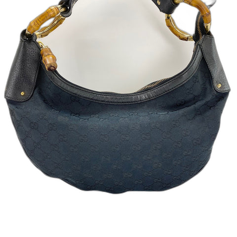 GUCCI Bamboo Shoulder Bag black WS32615