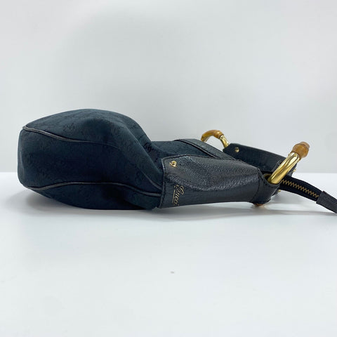 GUCCI Bamboo Shoulder Bag black WS32615