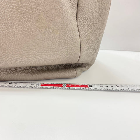 PRADA Vittello Dino 2WAY Tote Bag leather beige WS32616