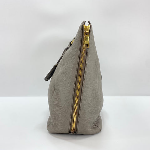 PRADA Vittello Dino 2WAY Tote Bag leather beige WS32616