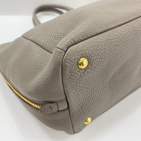 PRADA Vittello Dino 2WAY Tote Bag leather beige WS32616