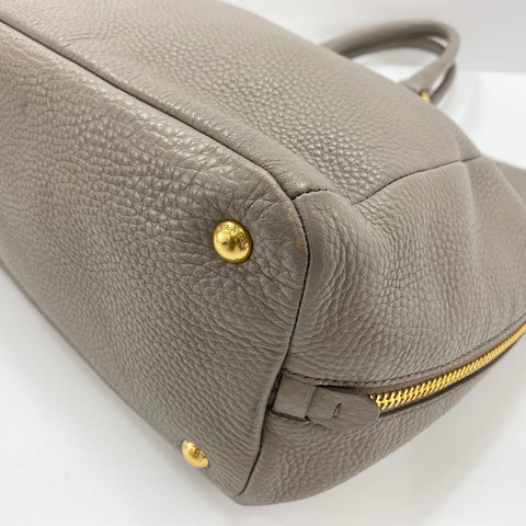 PRADA Vittello Dino 2WAY Tote Bag leather beige WS32616