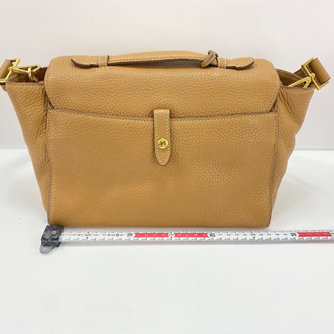 PRADA 2WAY Shoulder Bag leather Brown WS32618