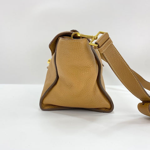 PRADA 2WAY Shoulder Bag leather Brown WS32618