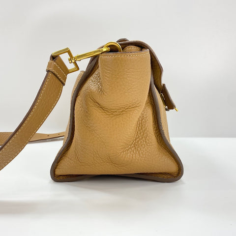 PRADA 2WAY Shoulder Bag leather Brown WS32618