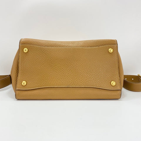 PRADA 2WAY Shoulder Bag leather Brown WS32618
