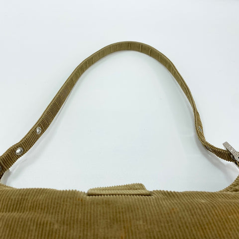FENDI Mamma bucket Shoulder Bag Corduroy beige WS32622