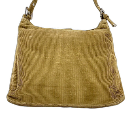 FENDI Mamma bucket Shoulder Bag Corduroy beige WS32622