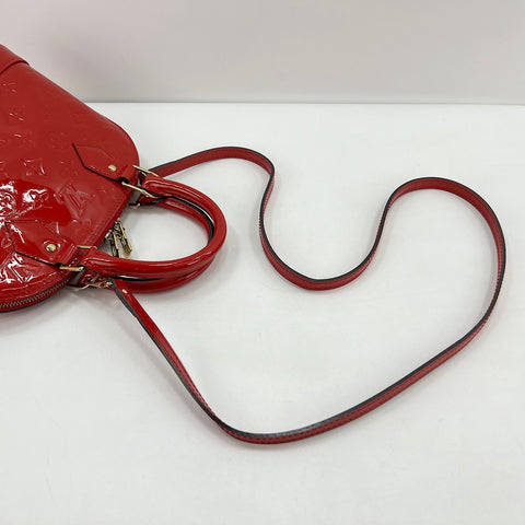LOUIS VUITTON Alma BB Handbag Red WS32625