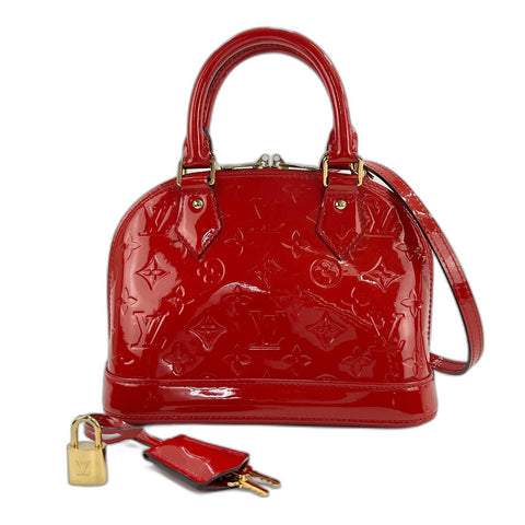 LOUIS VUITTON Alma BB Handbag Red WS32625