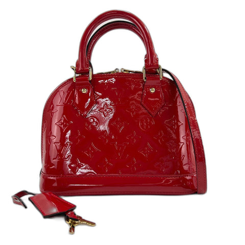 LOUIS VUITTON Alma BB Handbag Red WS32626