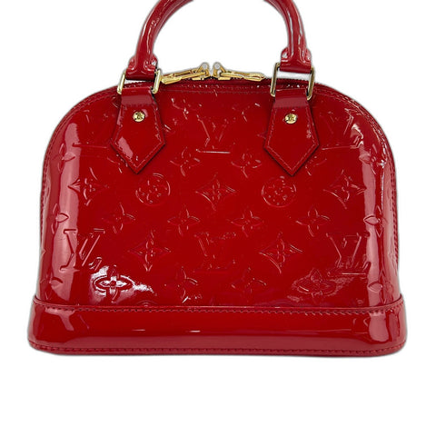 LOUIS VUITTON Alma BB Handbag Red WS32626