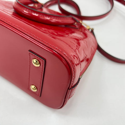 LOUIS VUITTON Alma BB Handbag Red WS32626