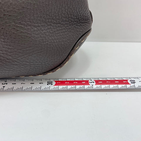 FENDI Celeria Shoulder Bag leather Brown WS32628