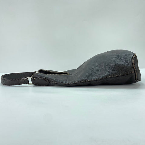FENDI Celeria Shoulder Bag leather Brown WS32628
