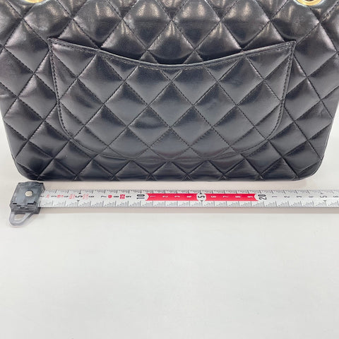 CHANEL Matrasse 25 Shoulder Bag lambskin black WS32631
