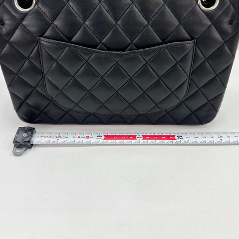 CHANEL Matrasse 25 Shoulder Bag lambskin black WS32634