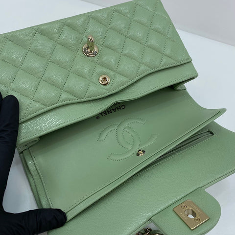 CHANEL Matrasse 23 Shoulder Bag green WS32636