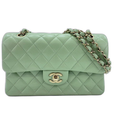 CHANEL Matelasse 23 Shoulder Bag green WS32636
