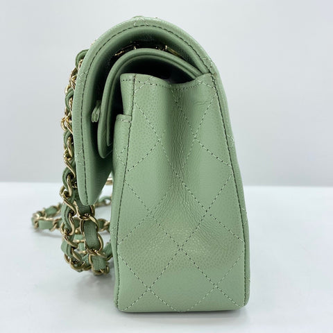 CHANEL Matelasse 23 Shoulder Bag green WS32636