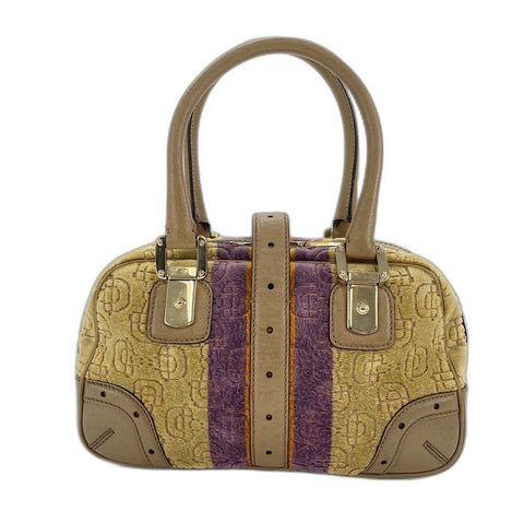 GUCCI Horsebit Handbag Velor beige WS32640