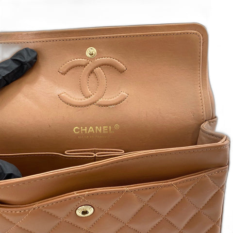 CHANEL Matrasse 23 Shoulder Bag lambskin Brown WS32642
