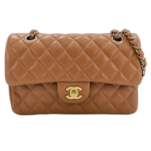 CHANEL Matrasse 23 Shoulder Bag lambskin Brown WS32642