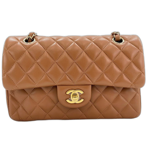 CHANEL Matrasse 23 Shoulder Bag lambskin Brown WS32642