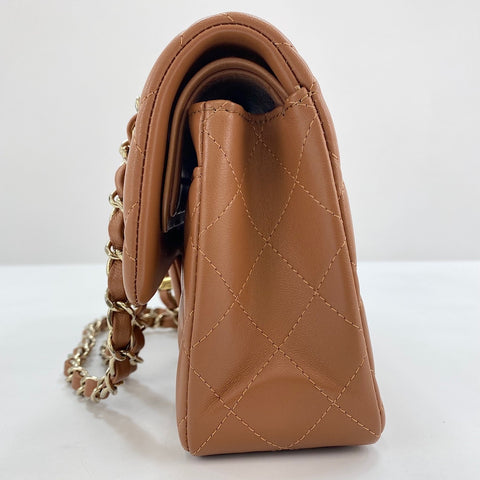 CHANEL Matrasse 23 Shoulder Bag lambskin Brown WS32642