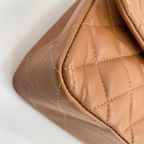 CHANEL Matrasse 23 Shoulder Bag lambskin Brown WS32642