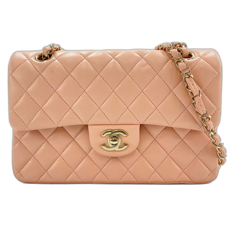 CHANEL Matrasse 23 Shoulder Bag lambskin pink WS32643