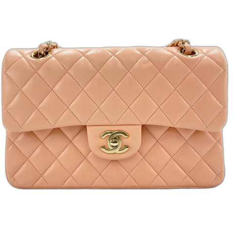 CHANEL Matrasse 23 Shoulder Bag lambskin pink WS32643