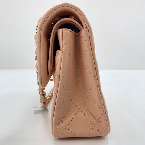 CHANEL Matrasse 23 Shoulder Bag lambskin pink WS32643