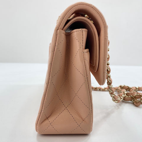 CHANEL Matrasse 23 Shoulder Bag lambskin pink WS32643