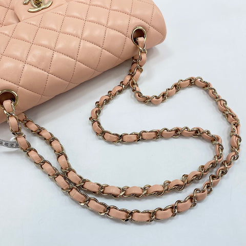 CHANEL Matrasse 23 Shoulder Bag lambskin pink WS32643