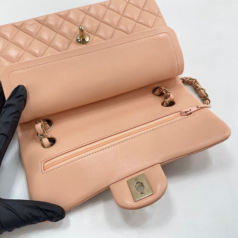 CHANEL Matrasse 23 Shoulder Bag lambskin pink WS32643