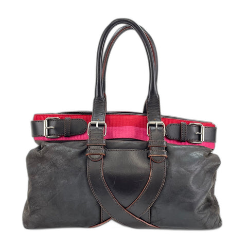 LOEWE anagram Handbag leather Brown WS32647