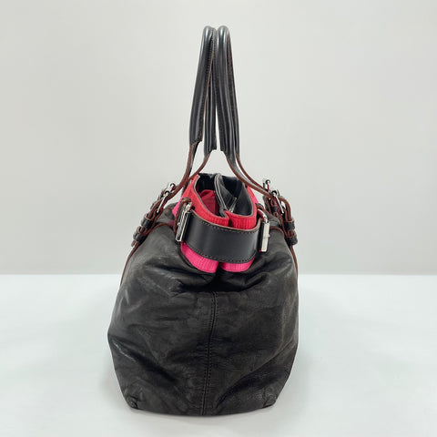 LOEWE anagram Handbag leather Brown WS32647