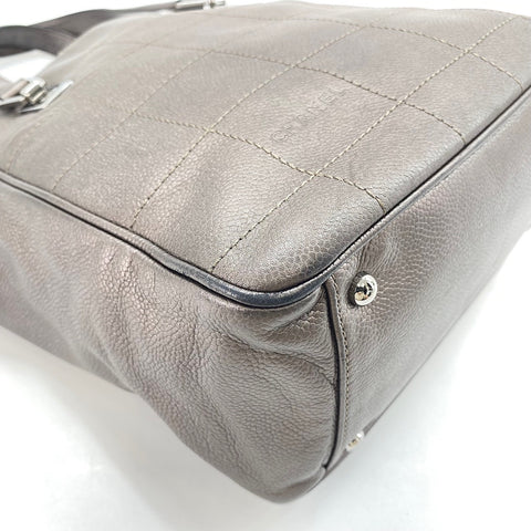 CHANEL Chocolate bar 23 Tote Bag lambskin black WS32650